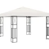 Cremefarvet pavillon 3x3 m - Robuste udendørs baldakin | Farve: Creme | Størrelse: 3x3 m