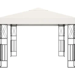 Cremefarvet pavillon 3x3 m - Robuste udendørs baldakin | Farve: Creme | Størrelse: 3x3 m