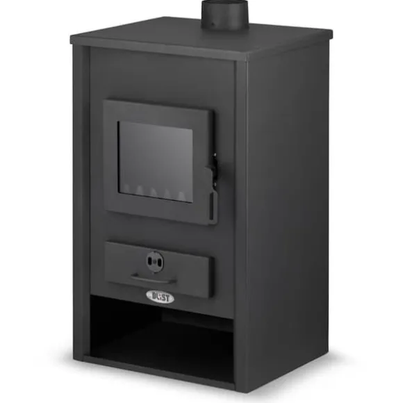 CV Brændeovn - stål - fritstående - 15kw