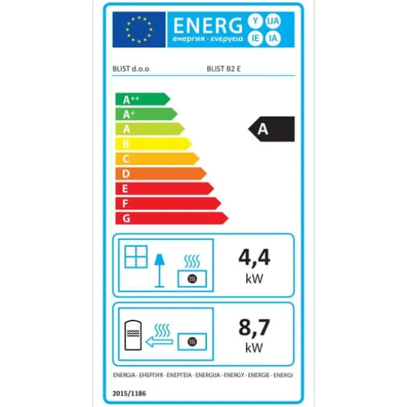 CV brændeovn med vandkappe - 15kW - antracit