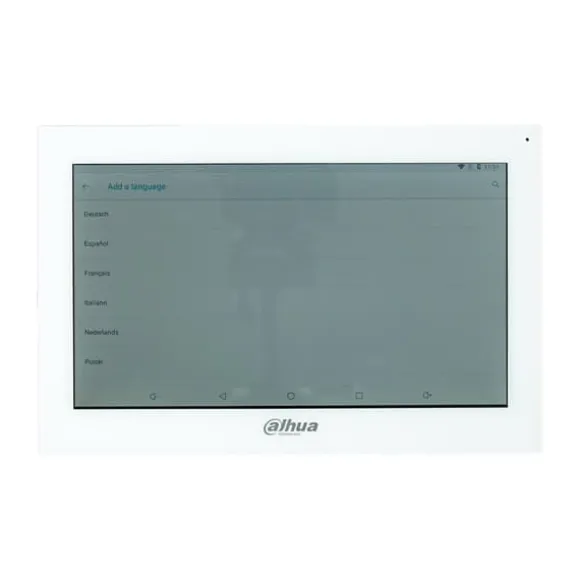 Dahua VTH5341GW-W Digital Indendørs Monitor, 10-Tommer Skærm, To-Vejs Taleopkald, Elevator Kontrol