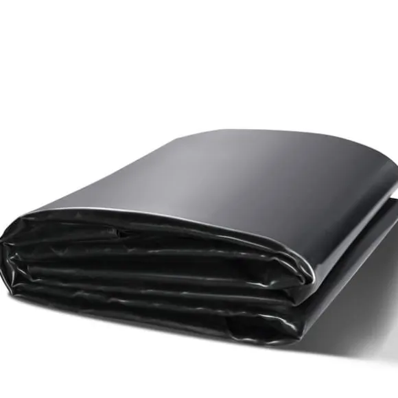 Damforing 10x15 fod, 45 mil tykkelse, fleksibel EPDM. Perfekt til fiskedamme, vandfald og springvand. Sort farve.