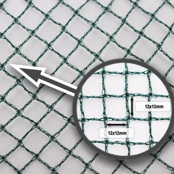 Damnet 11 m x 10 m Bladnet Dæknet Silonet robust