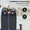 Dampsauna, 78x87x101 cm, Sort