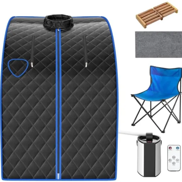 Dampsauna, 78x87x101 cm, Sort