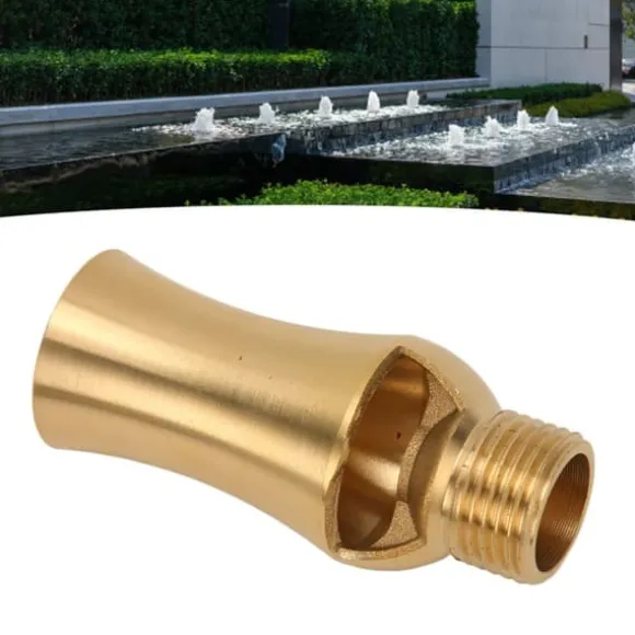 Damsprinklerdyse Kobber Istårn Kaskade Cedertræ Sprøjtehoved Til Havedam G1/2" Udvendig Gevind 7,1cm