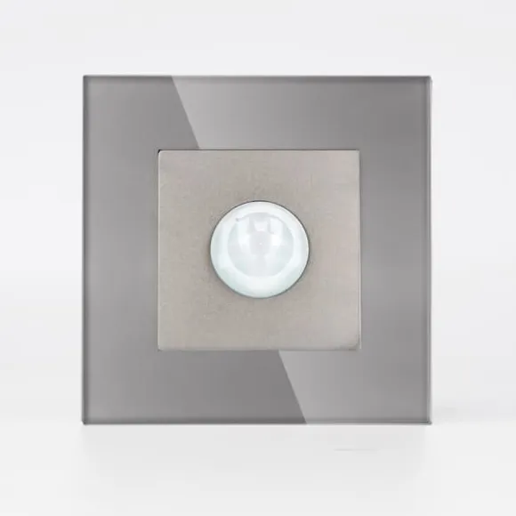 DC SMART HOME grå bevægelsessensor med glasramme__