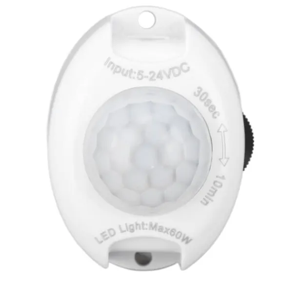 DC-stik Induktionskontakt til menneskelig krop Infrarød Justerbar LED-lysstrimmeldetektorkontakt 5‑24V 60W