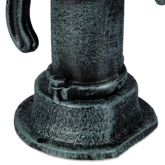 Dekorativ havepumpe, støbejern, 22x24x10,5 cm, grå