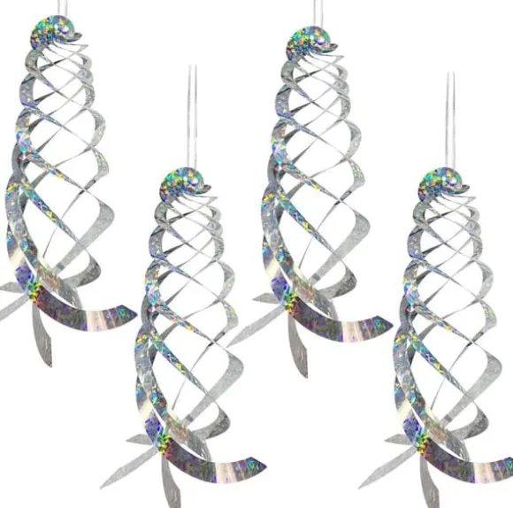 4-delt spiralformet fugleafvisende reflektor 28,5*28,5 cm hængende reflekterende fugleafvisende enhed, der bruges til at jage fugle som spætter, duer | CDON