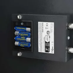 Digital pengeboks med elektronisk lås - Sikker opbevaring i stål | Farve: Grå | Størrelse: 30x10x36,5 cm