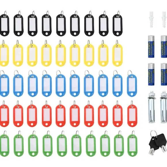 Digital pengeboks med elektronisk lås - Sikker opbevaring i stål | Farve: Grå | Størrelse: 30x10x36,5 cm