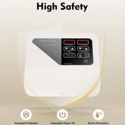 Digital Sauna Ovn Controller, Effektudgang 3-9KW, Spænding 220-240V, Strøm 4.5-13.7A, Temperaturinterval 40-105℃, Dimensioner 24.5*21.5*8cm