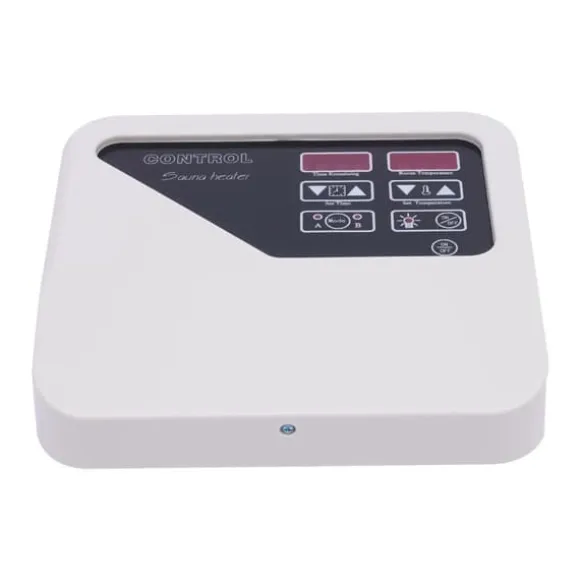 Digital saunastyring - Eksternt kontrolpanel - 3–9 kW - 220–240 V - Temperaturområde 40–105 °C - Lys maks. 60 W - Vægmonteret