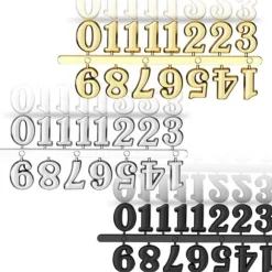 DIY Ur Numerskilt - Guld Sølv Sort - I Æske