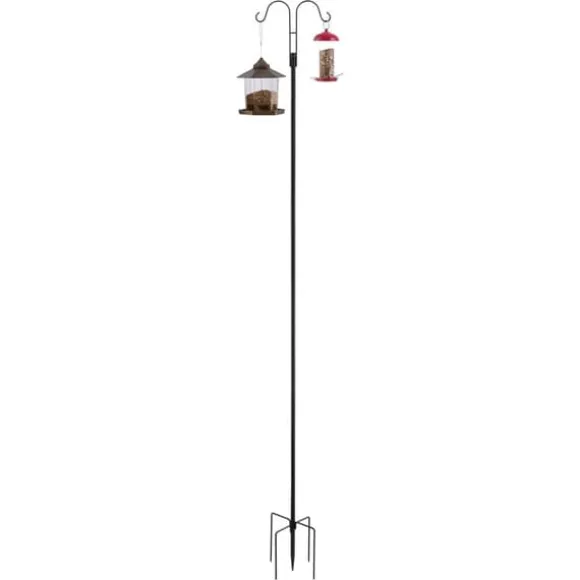 Dobbelt Hyrdekrog 8-pak, 2345 mm Kraftig Fuglefoderstang, Robust og Nem at Installere