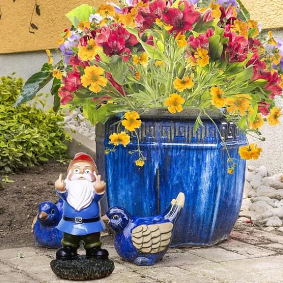 Dobbelt Langfinger Harpiks Have Santa - Blå
