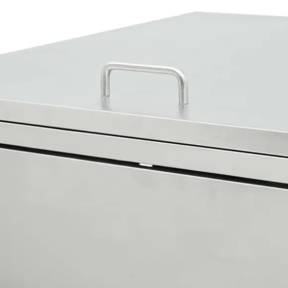Dobbelt skraldespandsskur 240 l rustfrit stål - Skraldespandsskjuler - Skraldespandsskjulere - Home & Living