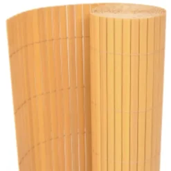 Dobbeltsidet havehegn 90x400 cm - Slidstærkt PVC | Farve: Gul | Størrelse: 90x400 cm