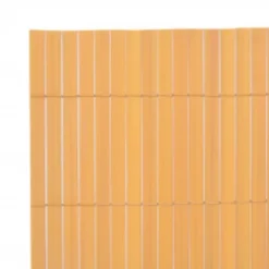 Dobbeltsidet havehegn 90x400 cm - Slidstærkt PVC | Farve: Gul | Størrelse: 90x400 cm