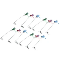 Dragonfly Clip Falske Dragonfly Stang Clips Naturlig organisk koncept 3D Dragonfly Have Decor til Familie Have Potte Blomster Plænehus Statue 12 Stk | CDON
