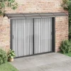 Dørbaldakin 400x100 cm - Polycarbonat | Farve: Sort | Størrelse: 400x100 cm