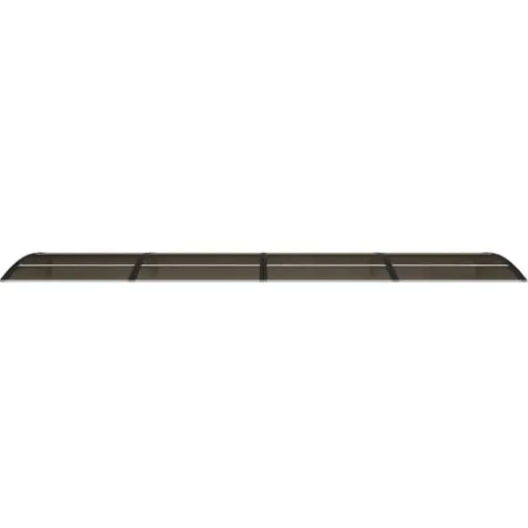 Dørbaldakin 400x100 cm - Polycarbonat | Farve: Sort | Størrelse: 400x100 cm