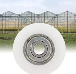 Dørhjulsudskiftningssæt, drivhusdørrulle, drivhusdørudskiftningsrulle, 30 mm diameter, velegnet til skydedøre