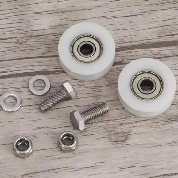 Dørhjulsudskiftningssæt, drivhusdørrulle, drivhusdørudskiftningsrulle, 30 mm diameter, velegnet til skydedøre