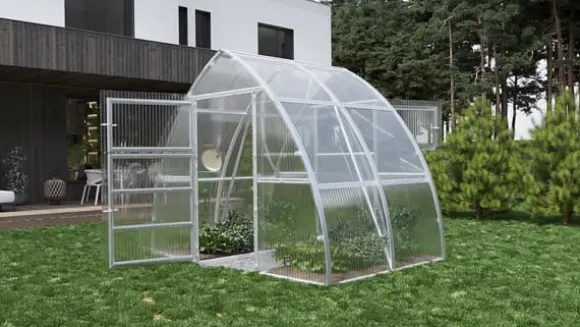 Drivhus "Arrow" 3x8m med 4mm polycarbonat