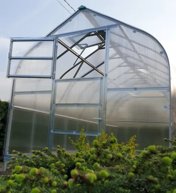 Drivhus Baumera STANDARD 20 - 2,5x8m med 6 mm polycarbonatbelægning