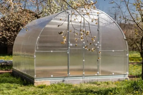 Drivhus KLASIKA RØR 3x12m (36m2) med fundamenter og 6mm polycarbonatbelægning