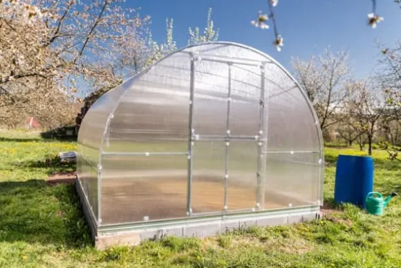 Drivhus KLASIKA RØR 3x12m (36m2) med fundamenter og 6mm polycarbonatbelægning
