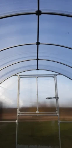 Drivhus KLASIKA RØR 3x8m (24m2) med fundamenter og 4mm polycarbonatbelægning