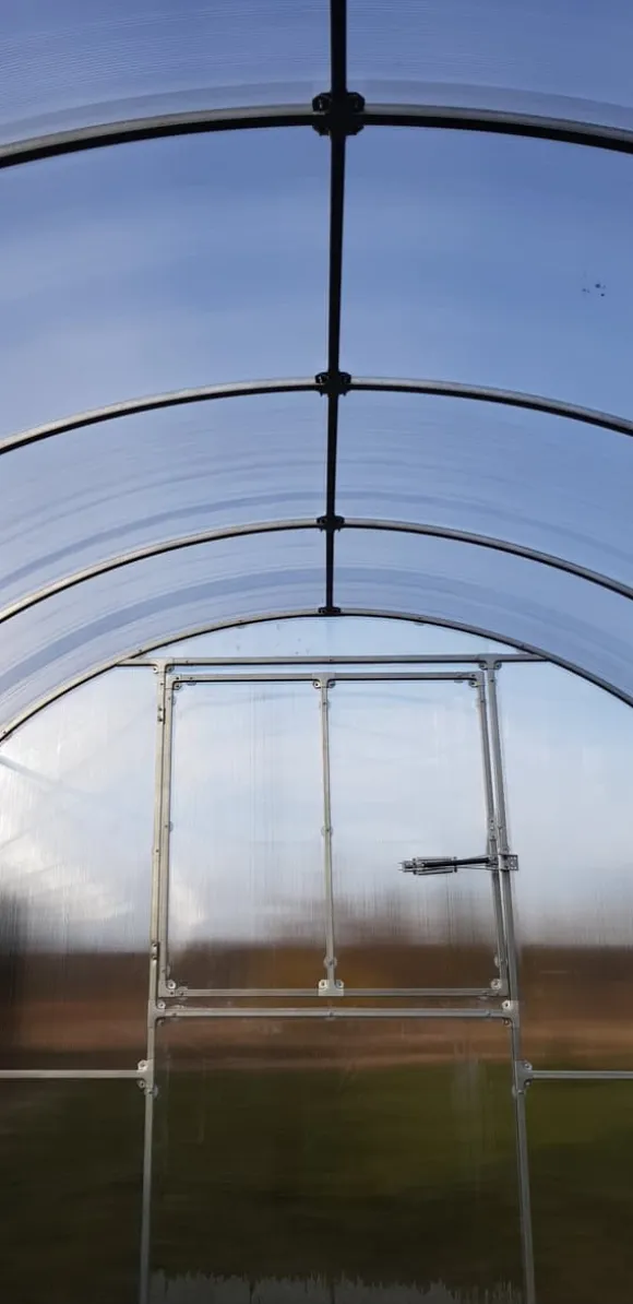 Drivhus KLASIKA RØR 3x12m (36m2) med fundamenter og 4mm polycarbonatbelægning