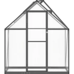 Drivhus med aluminiumramme - Vejrbestandig, UV-resistent | Størrelse: 169x58x195 cm | Farve: Antracitgrå
