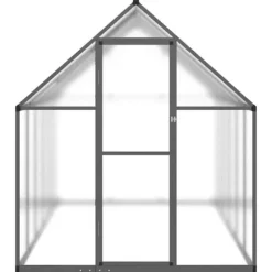 Drivhus med fundamentramme - Vejrbestandigt aluminium | Størrelse: 334x169x195 cm | Farve: Antracitgrå