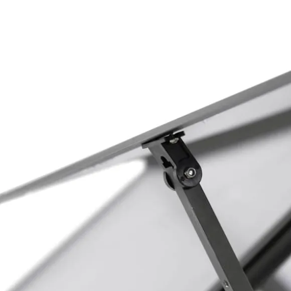 Drivhus med fundamentramme 445x169x195 cm - Aluminium | Farve: Antracitgrå