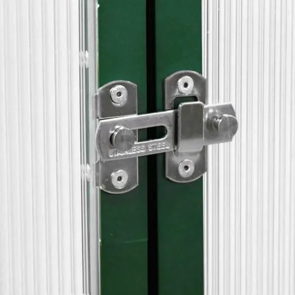 Drivhus med fundamentramme i aluminium - Vejrbestandigt | Størrelse: 169x169x195 cm | Farve: Grøn