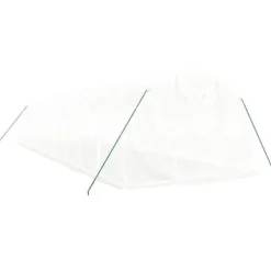 Drivhus med stålstel 30 m² 10x3x2 m hvid - Drivhus - Drivhuse - Home & Living