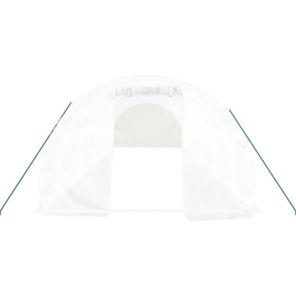 Drivhus med stålstel 30 m² 10x3x2 m hvid - Drivhus - Drivhuse - Home & Living