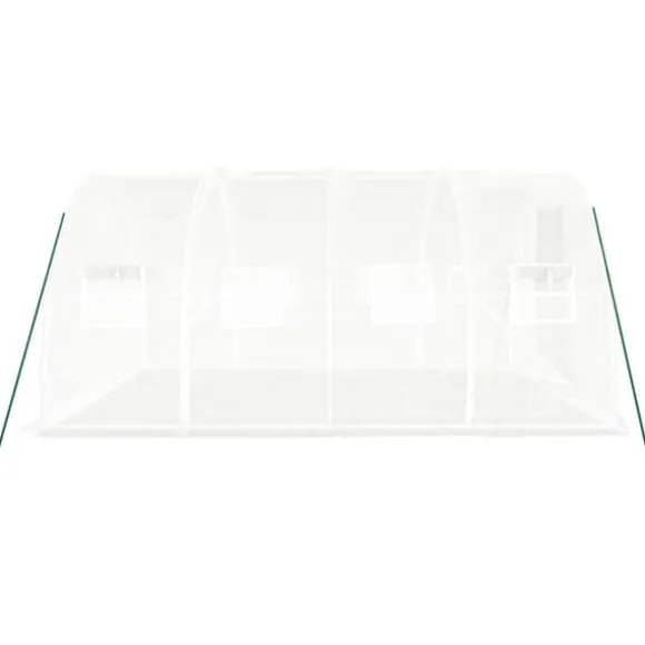 Drivhus med stålstel 12 m² 4x3x2 m hvid - Drivhus - Drivhuse - Home & Living
