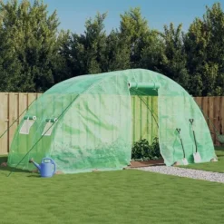 Drivhus med stålstel 10 m² 5x2x2,3 m grøn - Drivhus - Drivhuse - Home & Living