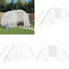 Drivhus med stålstel 6 m² 3x2x2 m hvid - Drivhus - Drivhuse - Home & Living