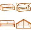 Drivhus 114x80x50 cm fyrretræ brun - Drivhus - Drivhuse - Home & Living