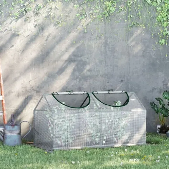 Drivhus, 120x60x60 cm, Hvid