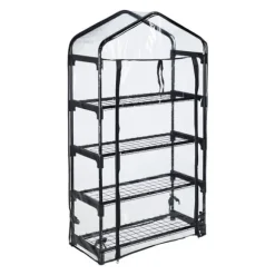 Drivhus, 125x69x29 cm, Sort