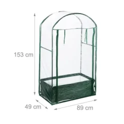 Drivhus, 153x89x49 cm, Transparent
