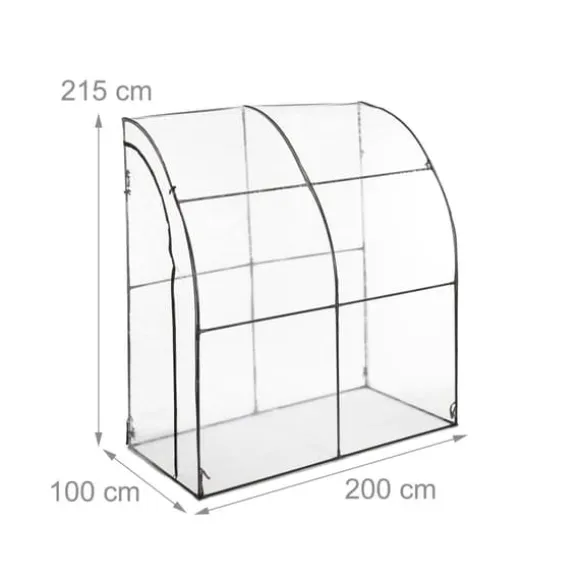 Drivhus, 215x200x100 cm, Transparent