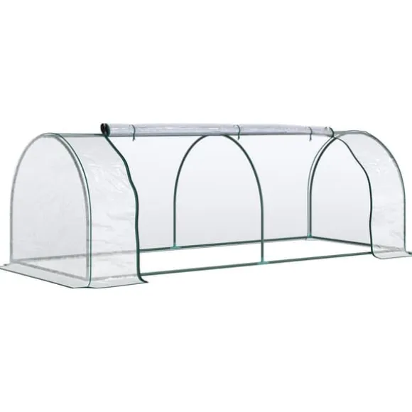 Drivhus, 250x100x80 cm, Transparent